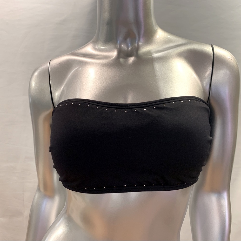 NWT Vince Camuto black bandeau swim top